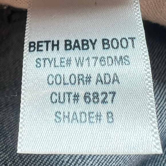 Hudson Beth Baby Boot Frayed Hem Jeans Size 29 Women's - Picture 5 of 6